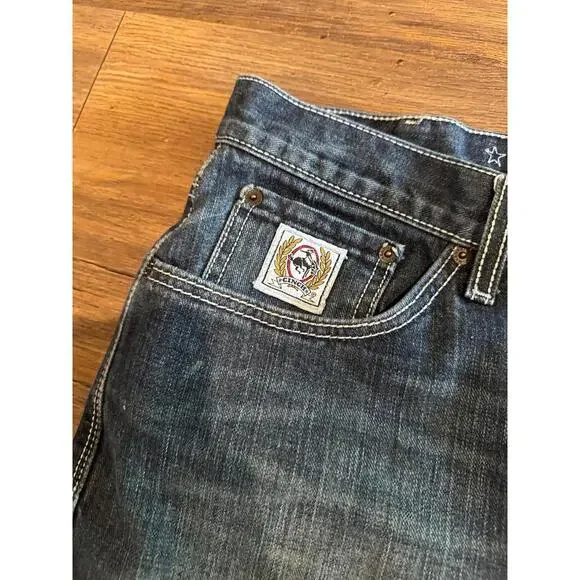 Cinch Men's White Label Dark Wash Relaxed Fit Straight Leg Jeans Sz 31 x 32 - Picture 7 of 9